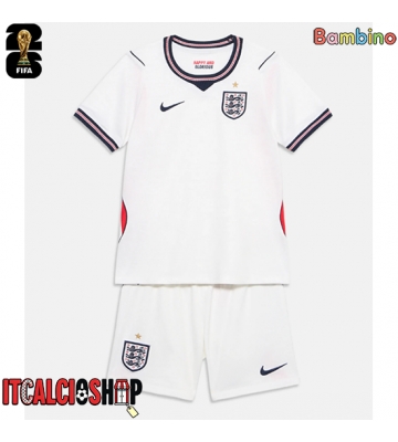 Inghilterra Prima Maglia Bambino Mondiali 2026 Manica Corta (+ Pantaloni corti)